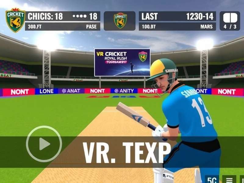 VR Cricket Royal Rush Gameplay Screenshot